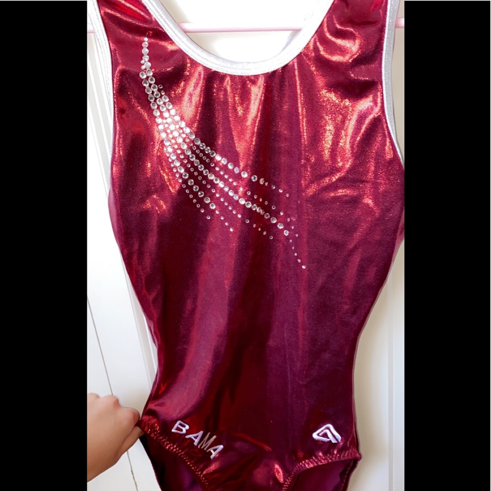 Red Alabama gymnastics leotard Adult Medium